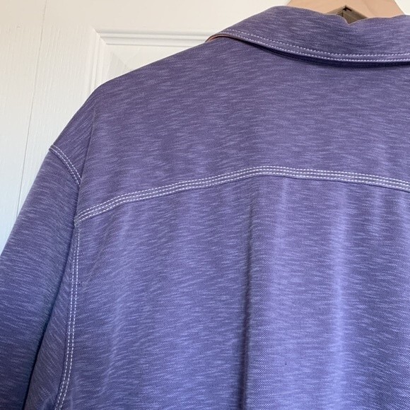 Sable & Stone Modal Heathered Purple Polo Men’s Sz XL - Picture 4 of 6